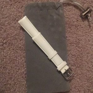 White Patent Leather Michele band.  Never worn.